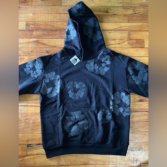 Denim Tears Black Monochrome Hoodie - Picture 2 of 5